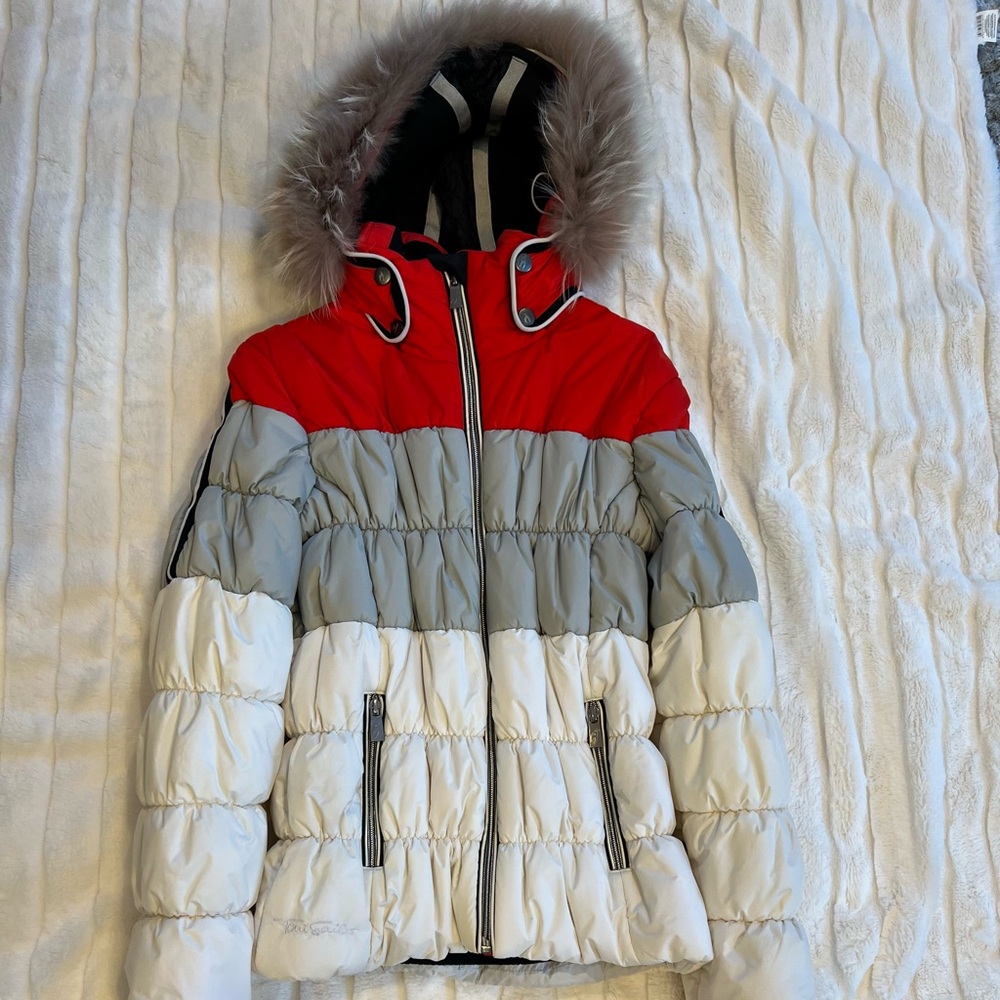 Toni Sailer Tricolor Puffer Ski Jacket
